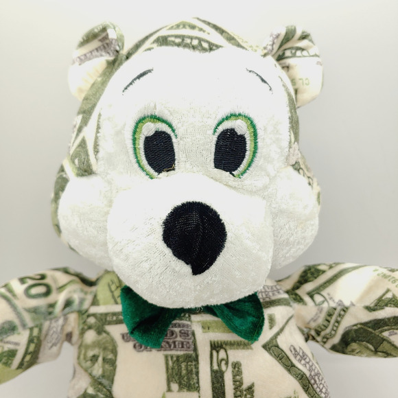 USA American Dollar Plush Money Bear Nanco 2007 Stuffed Animal Toy 15 inch - Picture 3 of 9
